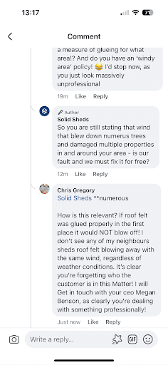 Solid Sheds — Customer photo