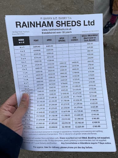 Rainham Sheds Ltd — Customer photo