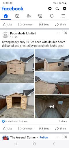 Pads Sheds Ltd — Customer photo